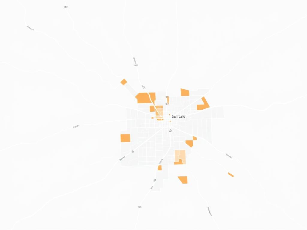 Map of Latin Appliances service area across Salt Lake Valley